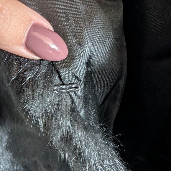 MICHAEL Michael Kors Real Rabbit Fur Vest Black Size Medium - Picture 7 of 14